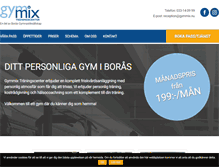 Tablet Screenshot of gymmix.nu